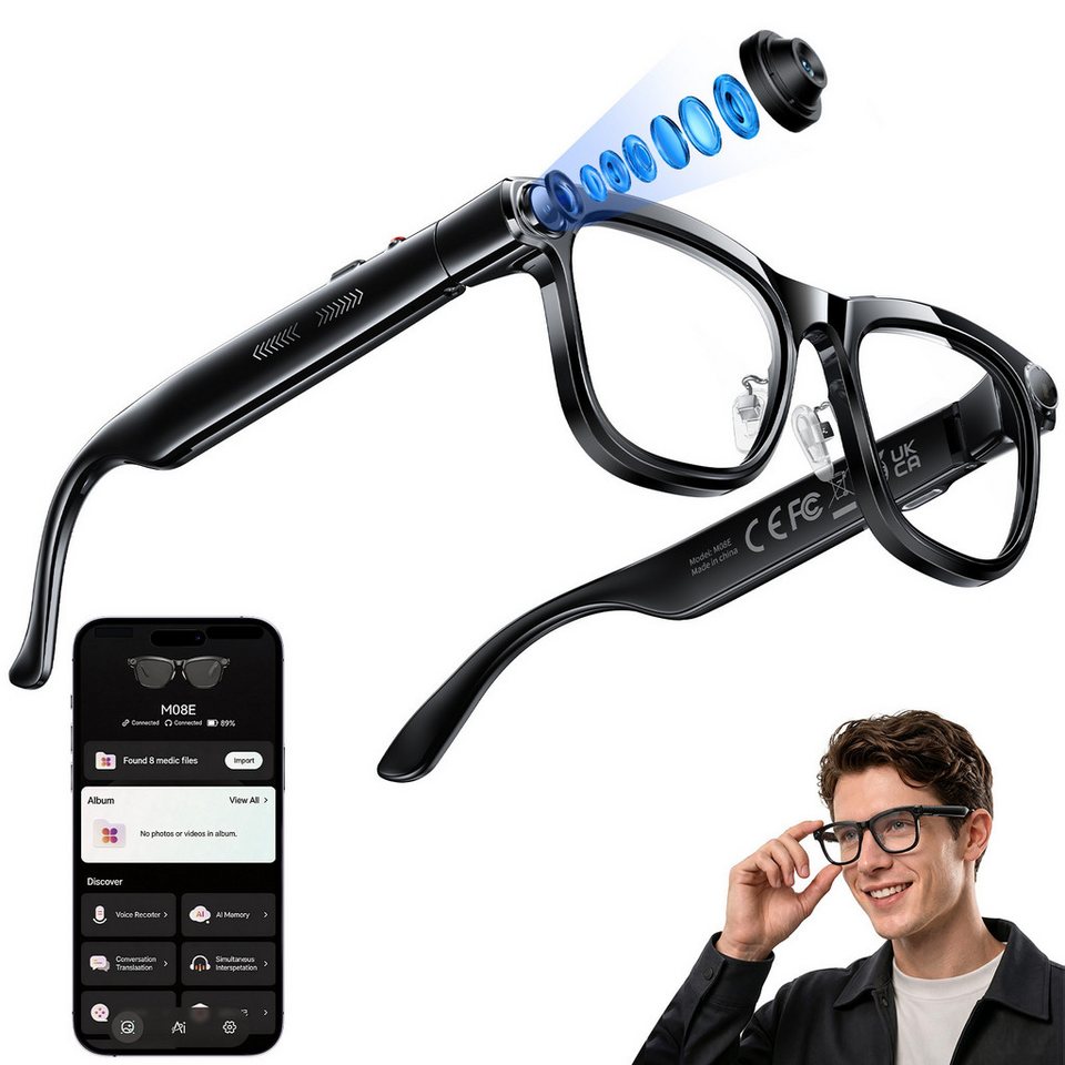 Photography Lighting Video - AI Smart Glasses with ChatGPT Real-Time