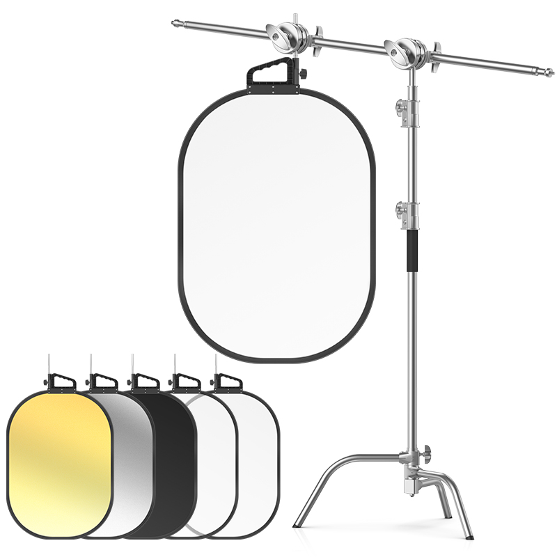 Reflector Disc Silver - 25*29in Light Reflector Stand Kit,5 in