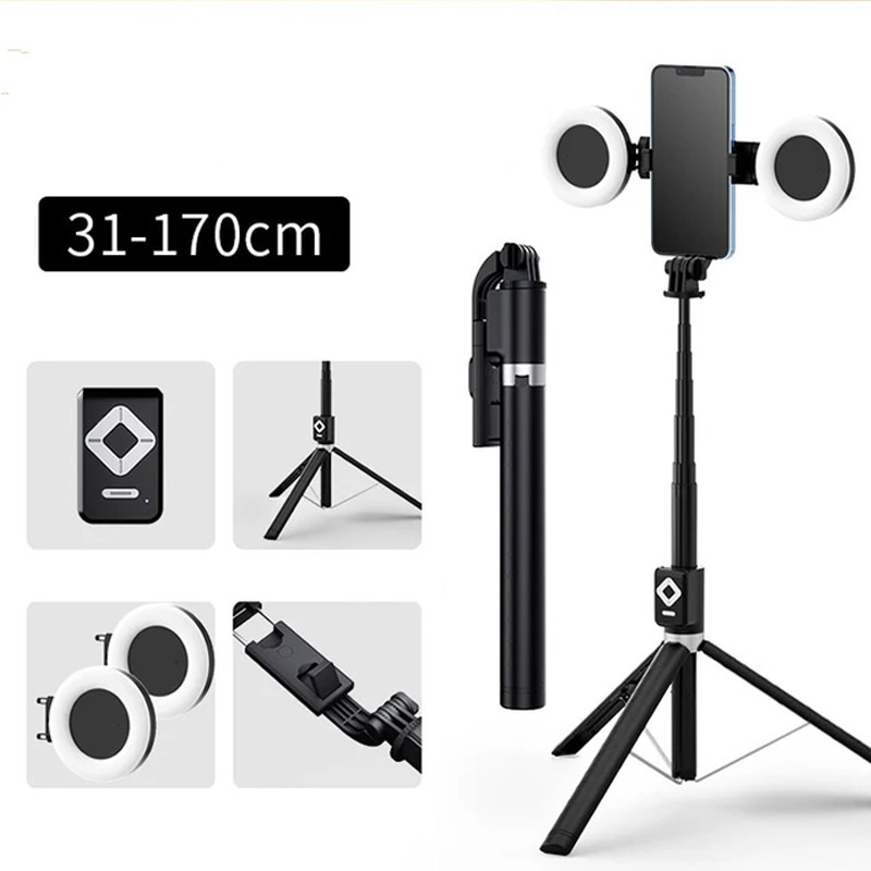 Photography Lighting Stick - 1.7m Extendable Live Tripod Selfie Stick