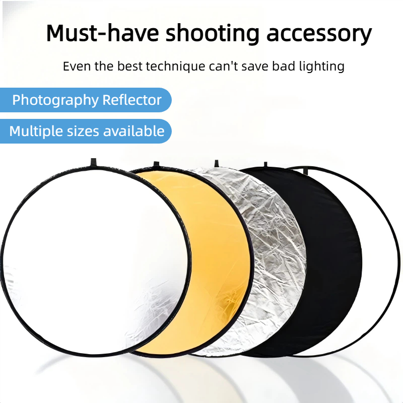Portrait Photography With Lighting - 2-in-1 Dual Sided Gold Silver Reflector
