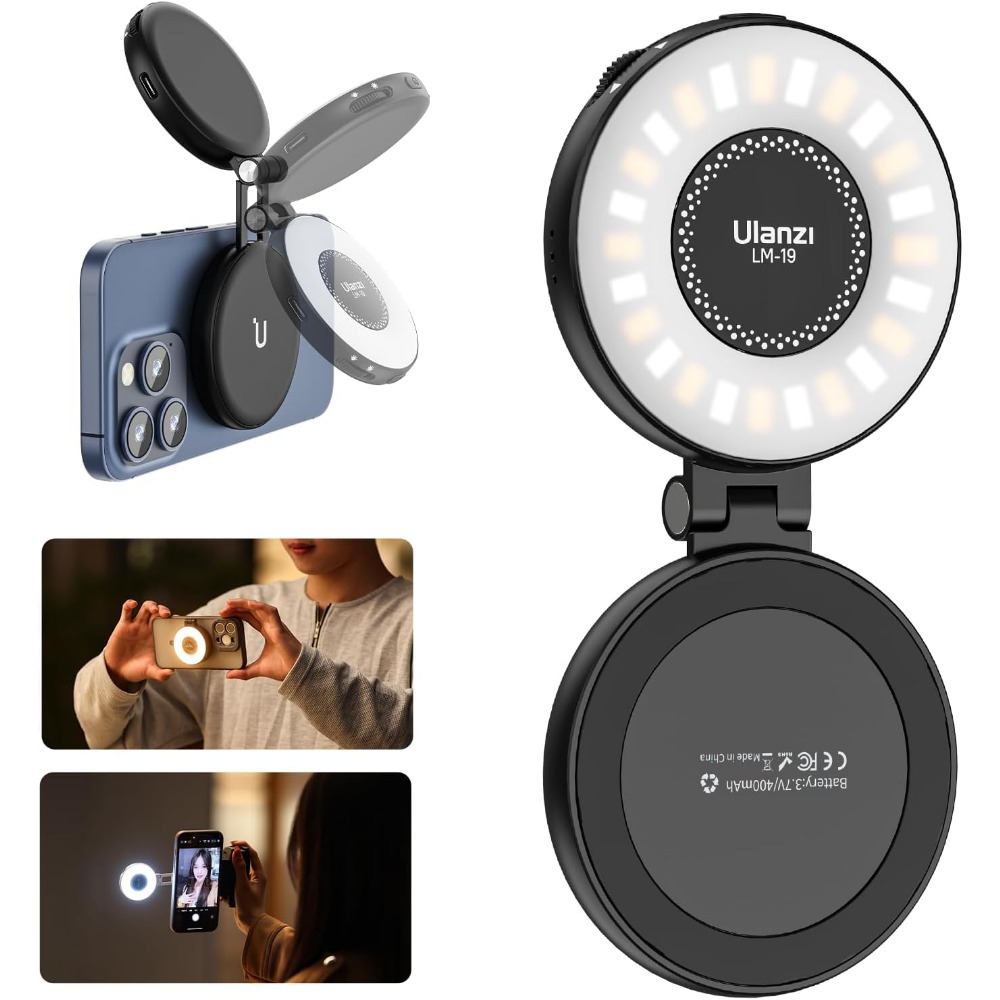 Photography Lighting Brand - Magnetic LED Selfie Light, Phone Ring