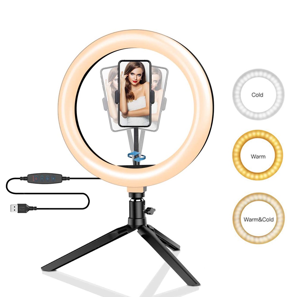 Photography Lighting Stick - 26cm 10 inch Led Ring Selfie