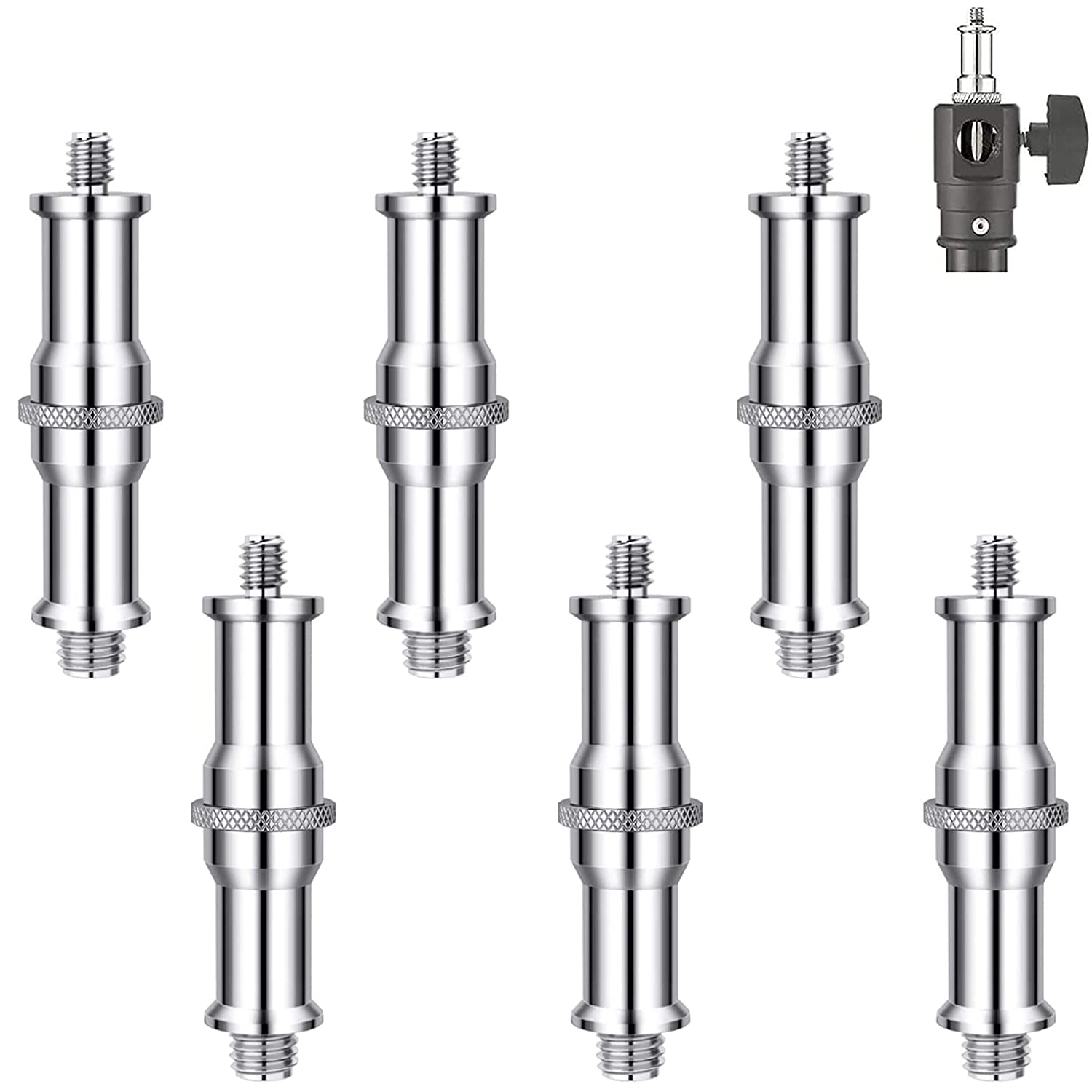Photography Video Lighting Kit With Adjustable Tripod Stand - Selens Standard 3/8 to 1/4 Adapter