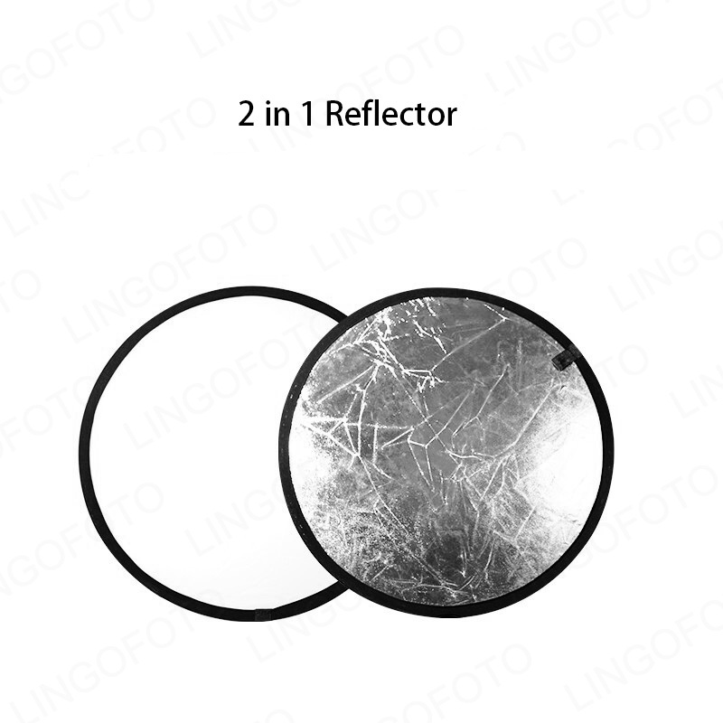 Reflector Disc Silver - 2 in 1 , 40cm Collapsible