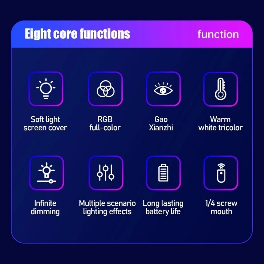Photography Lighting Stick - Handheld LED RGB Light Stick Colorful