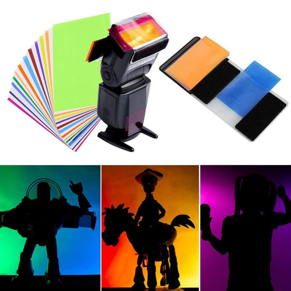 Photography Lighting For Products - 12 Colors Camera Flash Gels Lighting