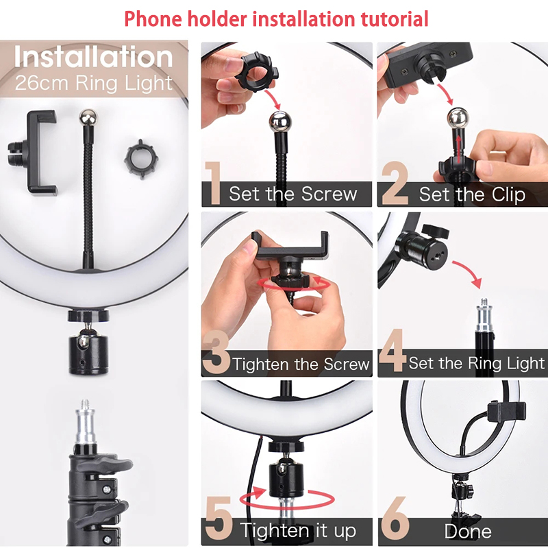 16/26/33cm Selfie Ring Light P - огляд і ціна Photography Lighting For Products