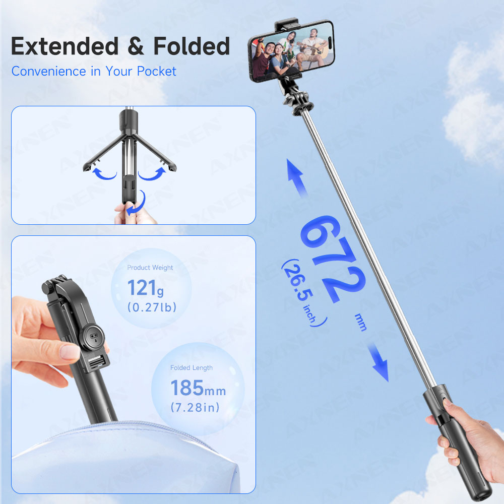 Selfie Stick Tripod with Detac - огляд і ціна Photography Video Lighting Kit With Adjustable Tripod Stand