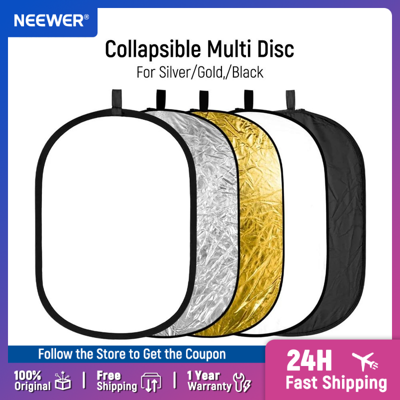 NEEWER Light Reflectors for Ph - огляд і ціна Reflector Disc Silver