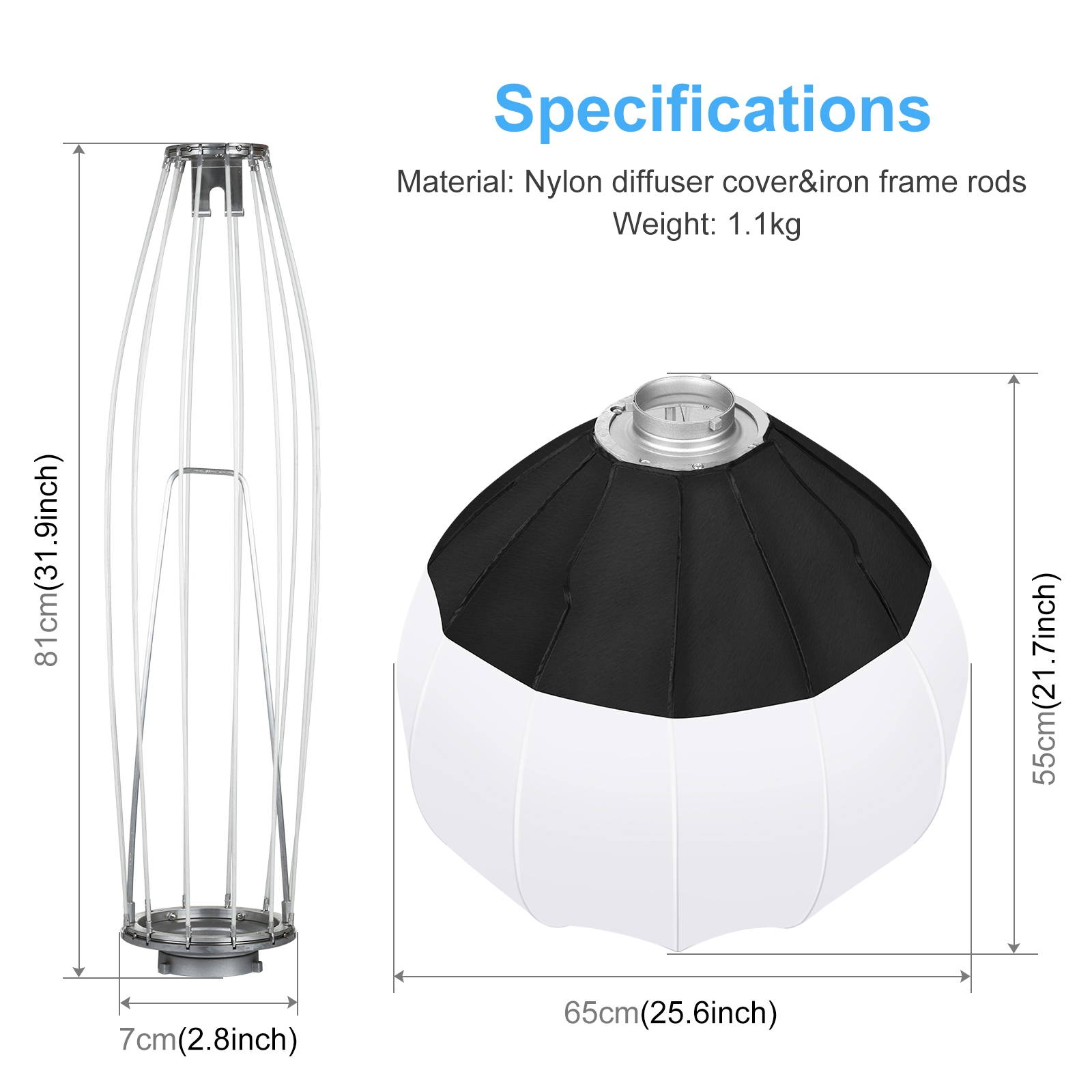 PULUZ 65cm Foldable Lantern So - огляд і ціна Photography Lighting With Flash