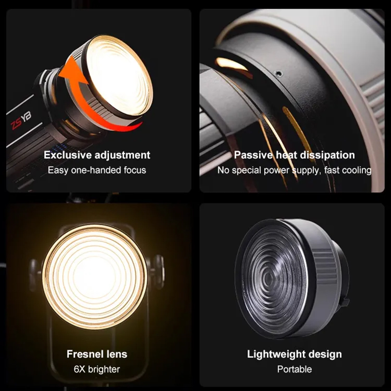 Fresnel Lens 15-55 Degree Adju - огляд і ціна Photography Lighting For Products