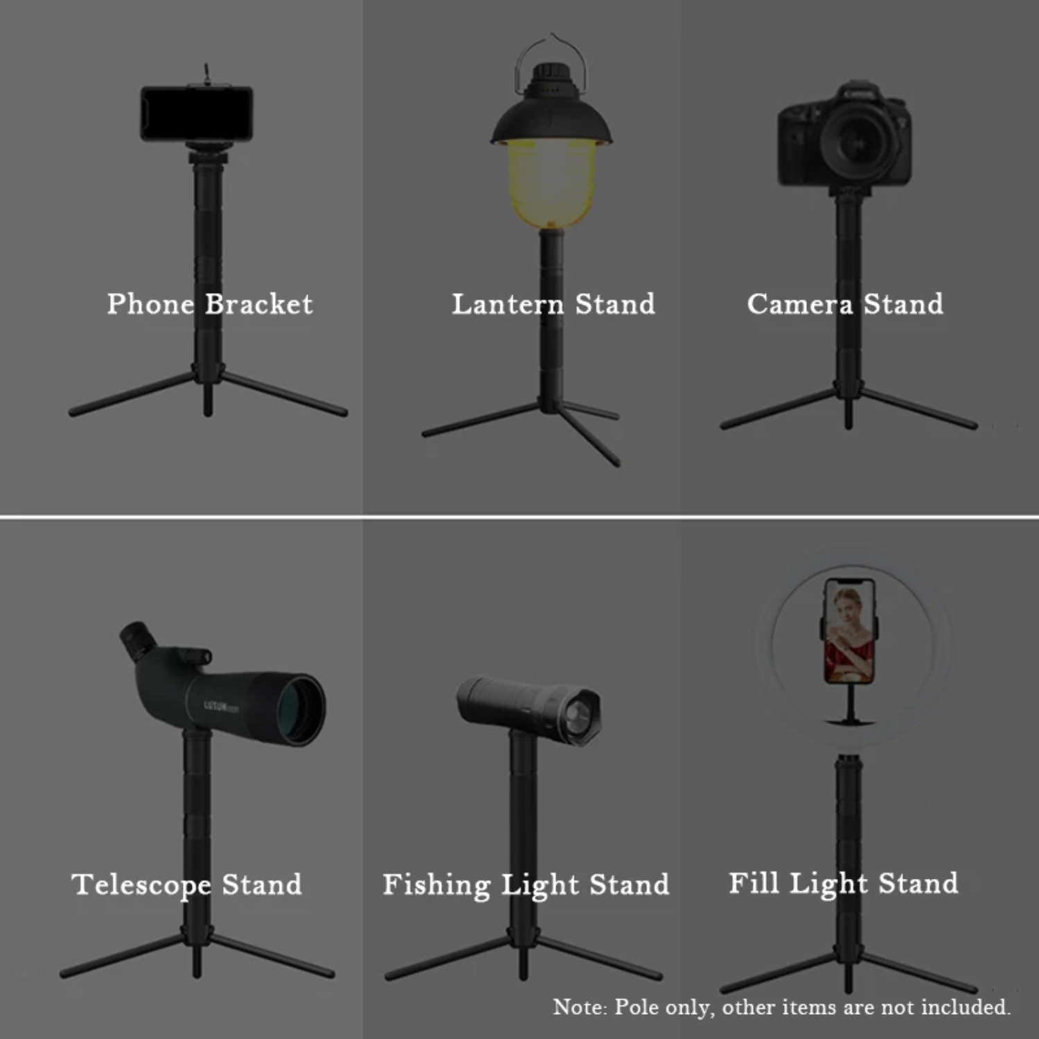 New Aluminum Lantern Stand Cam - огляд і ціна Photography Video Lighting Kit With Adjustable Tripod Stand