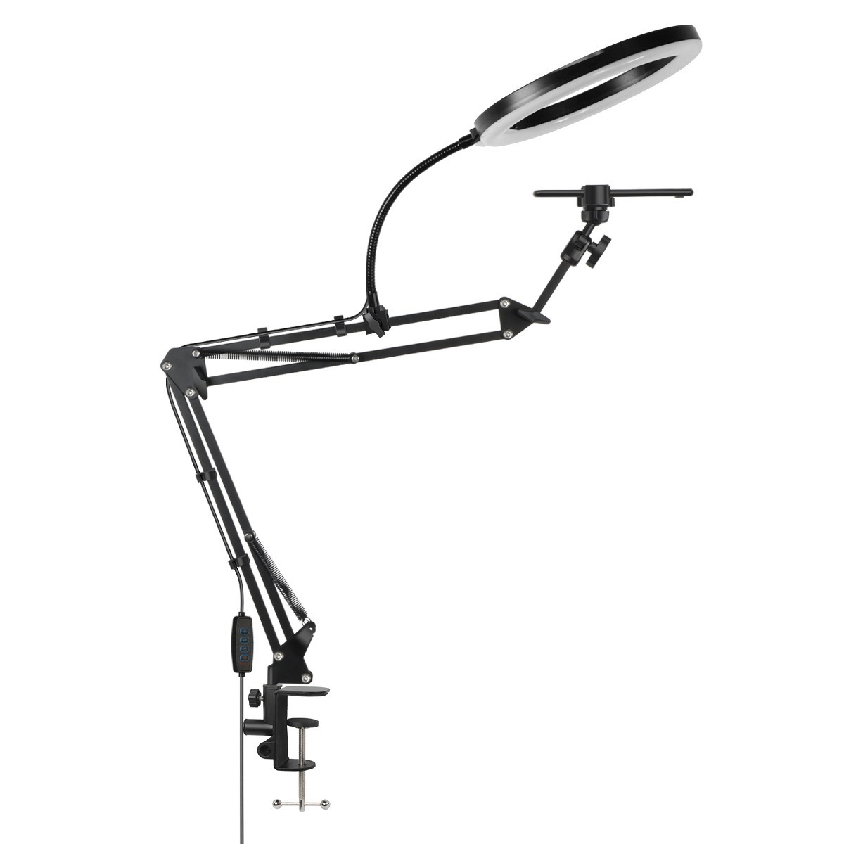 Live Stand Mobile Phone Profes - огляд і ціна Photography Video Lighting Kit With Adjustable Tripod Stand