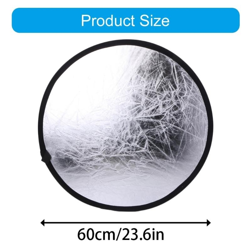 2 in 1 55-60cm Light Mulit Col - огляд і ціна Reflector Disc Silver