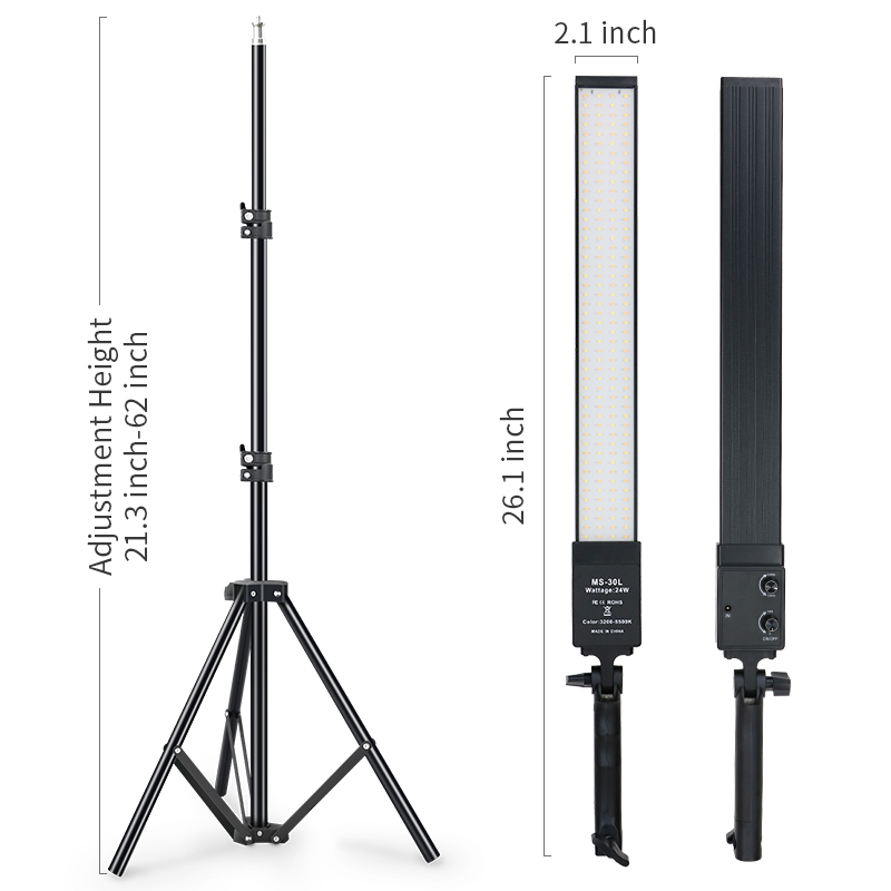 40CM LED Light Photography Stu - огляд і ціна Photography Video Lighting Kit With Adjustable Tripod Stand