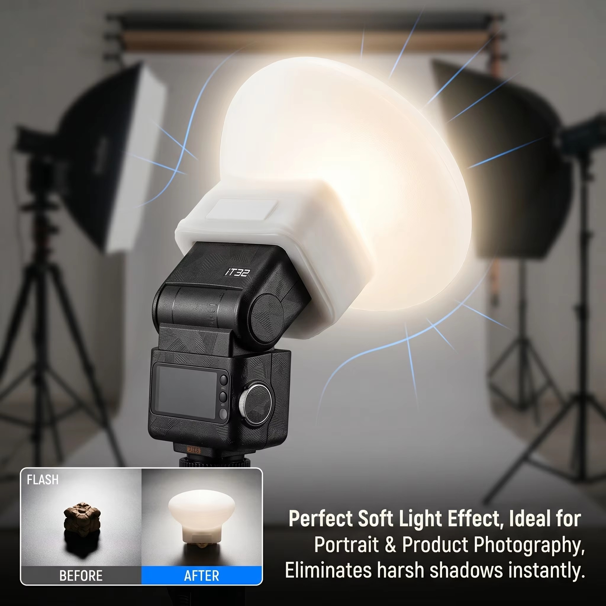 Silicone Flash Diffuser Cover  - огляд і ціна Photography Lighting With Flash