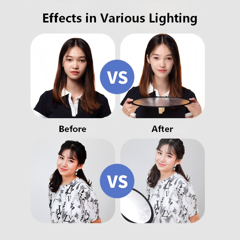 2-in-1 Dual Sided Gold Silver  - огляд і ціна Portrait Photography With Lighting