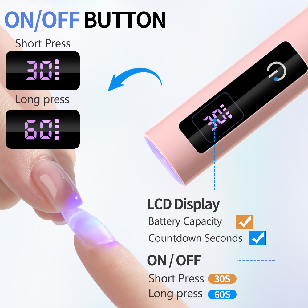 Touch Lamp Nail UV LED Dryer P - огляд і ціна Photography Lighting Gels