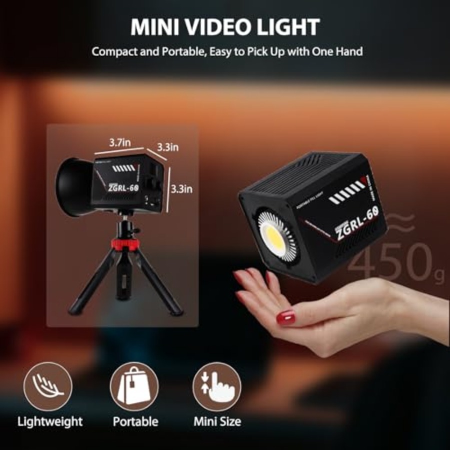 60W COB LED Video Light Handhe - огляд і ціна Photography Lighting Video