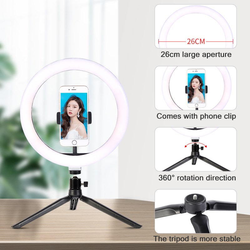 26cm 10 inch Led Ring Selfie L - огляд і ціна Photography Lighting Stick