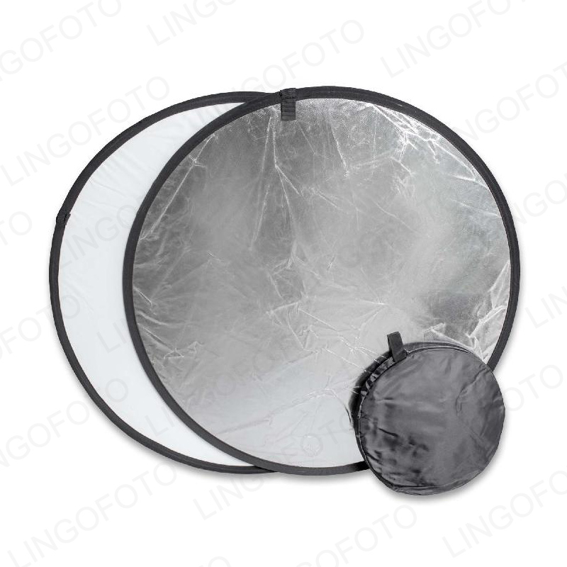 2 in 1 , 40cm Collapsible Roun - огляд і ціна Reflector Disc Silver