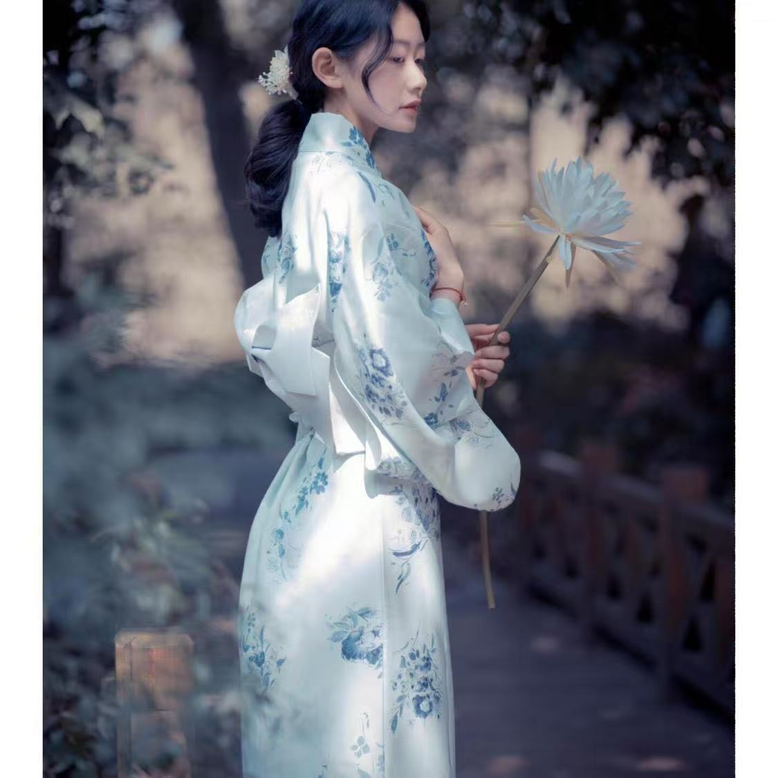 Light Blue Kimono Women's Trad - огляд і ціна Photography Lighting For Clothing