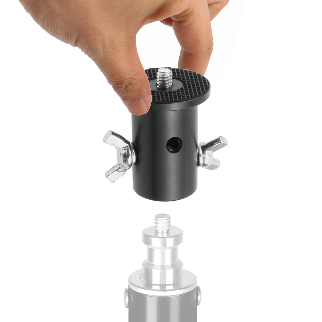Tripod Light Stand Adapter 1/4 - огляд і ціна Photography Video Lighting Kit With Adjustable Tripod Stand