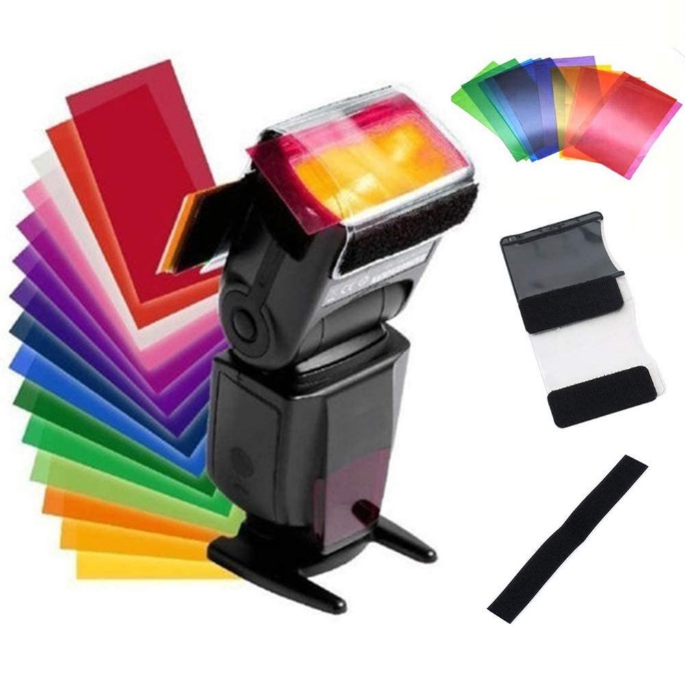 12 Colors Camera Flash Gels Li - огляд і ціна Photography Lighting For Products