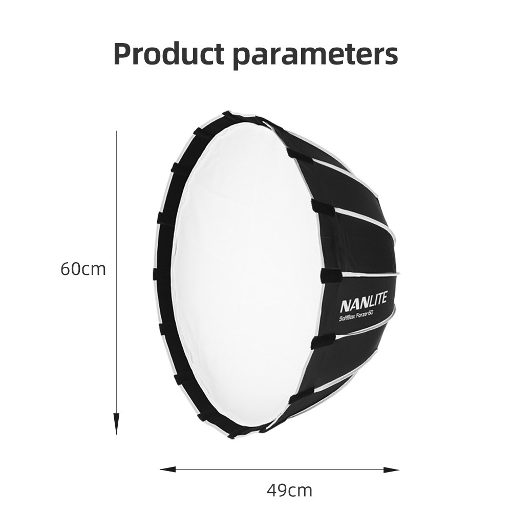 NANLITE Portable 60CM Quickly  - огляд і ціна Beauty Dish 55Cm