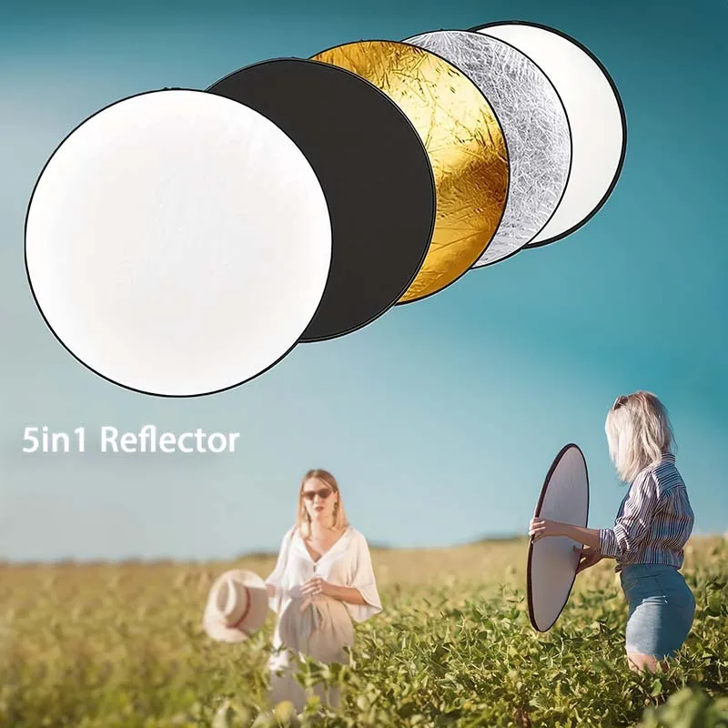 1pc Portable five in one refle - огляд і ціна Reflector Disc Silver