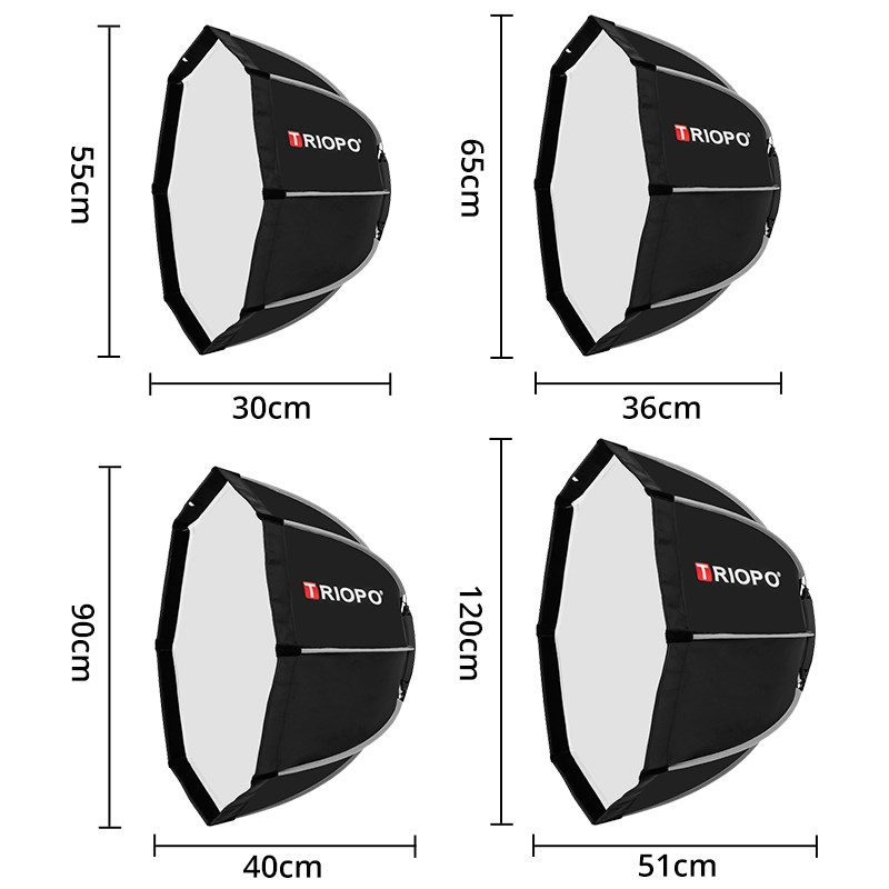 Triopo K2 55cm 65cm 90cm 120cm - огляд і ціна Beauty Dish 55Cm