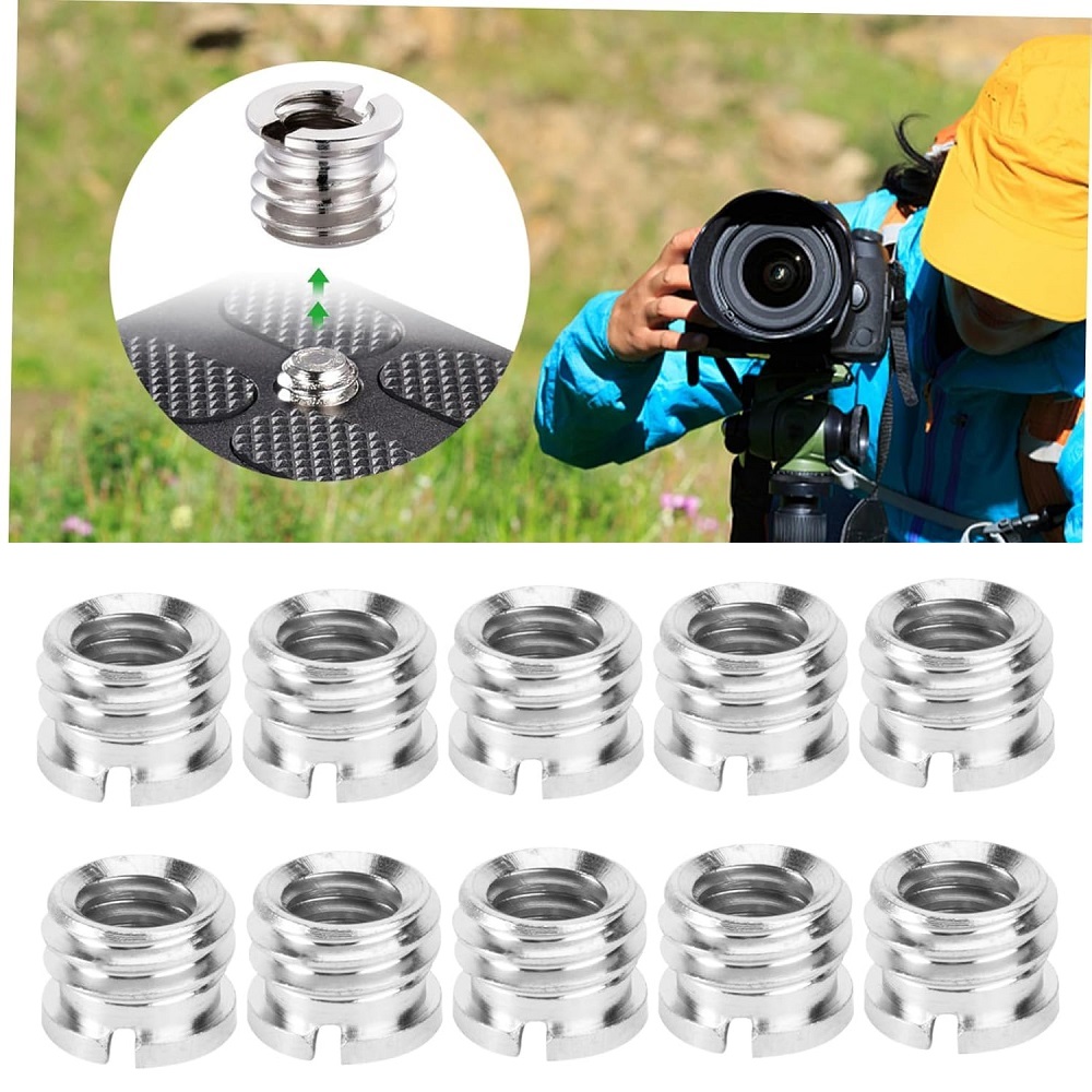 10PCS ﻿ Universal Camera Adapt - огляд і ціна Photography Video Lighting Kit With Adjustable Tripod Stand