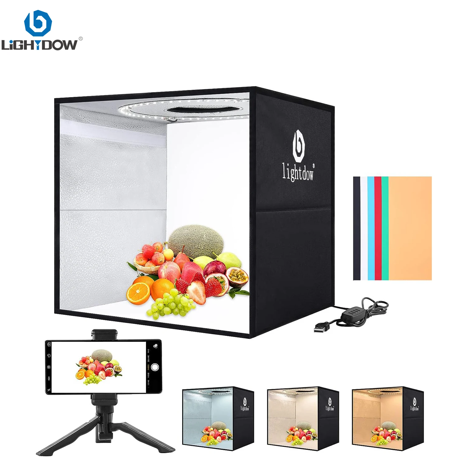 Lightdow Dimmable Photo Box LE - огляд і ціна Photography Lighting For Products