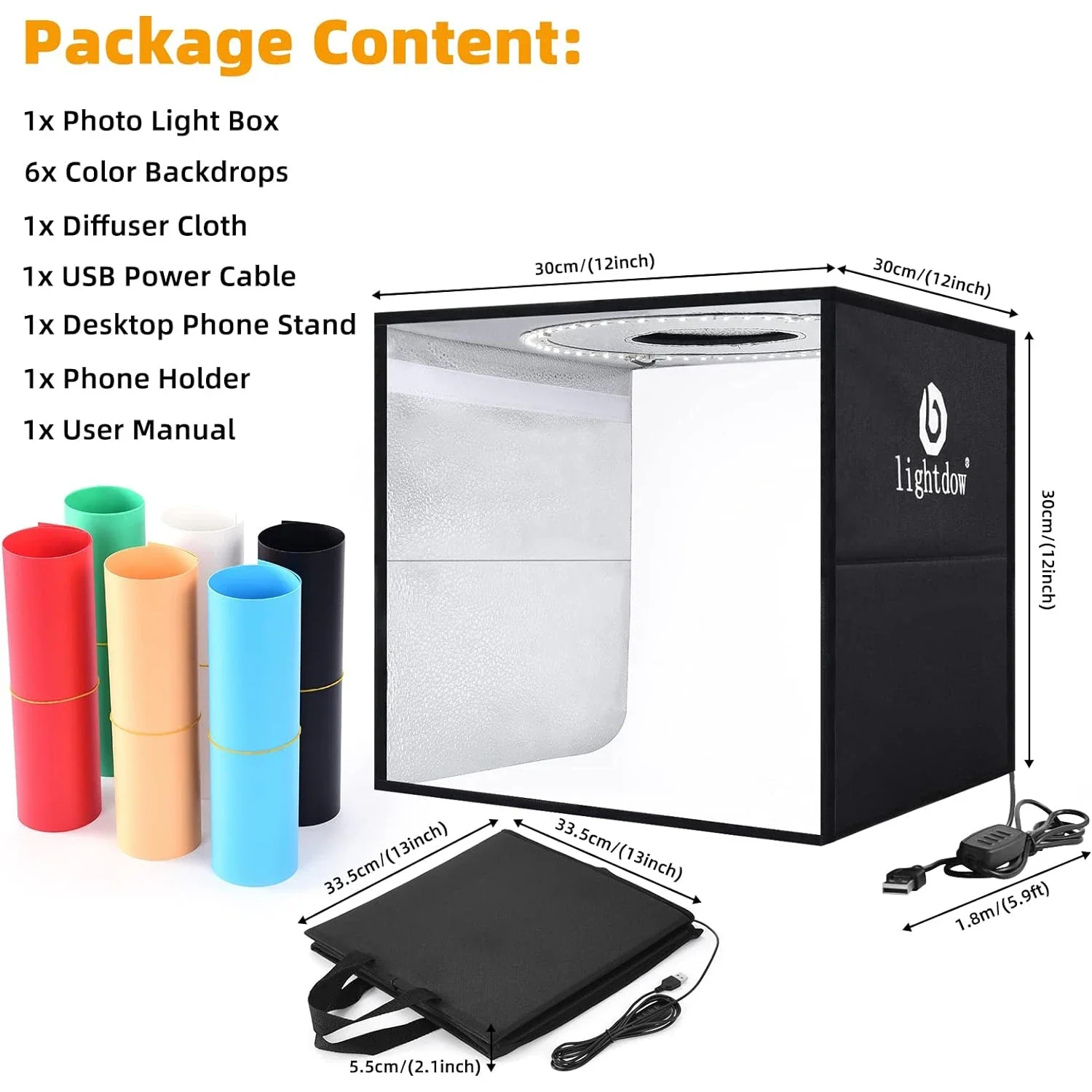 Lightdow Dimmable Photo Box LE - огляд і ціна Photography Lighting For Products