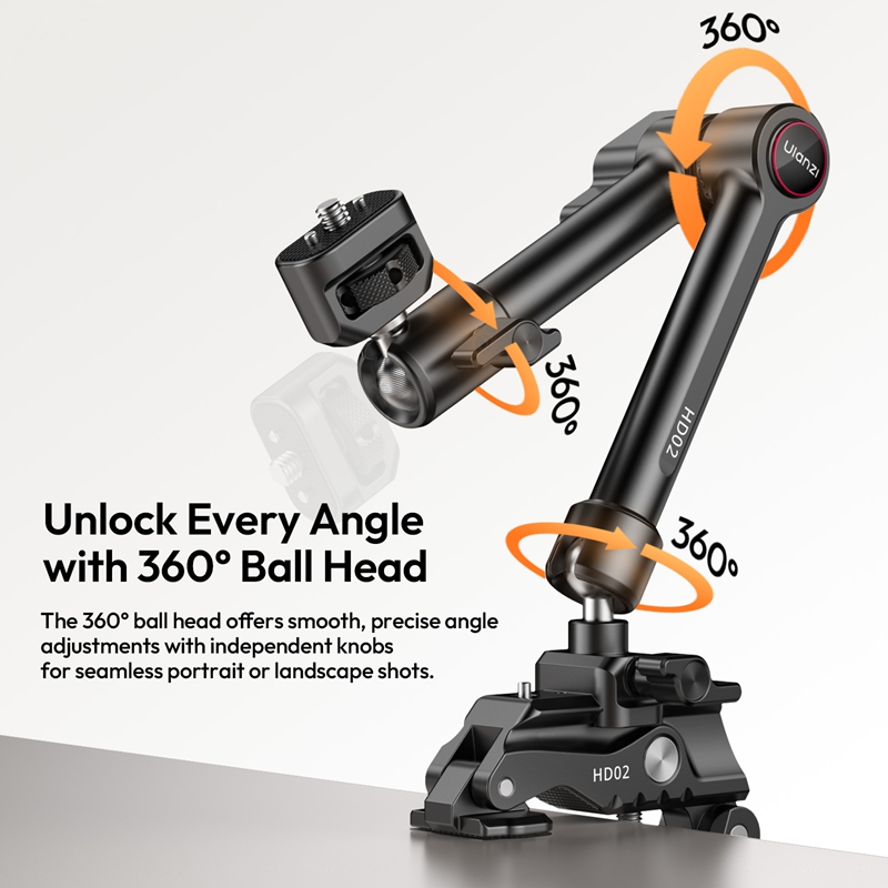 Ulanzi HD02 Magic Arm Kit 10-i - огляд і ціна Photography Video Lighting Kit With Adjustable Tripod Stand