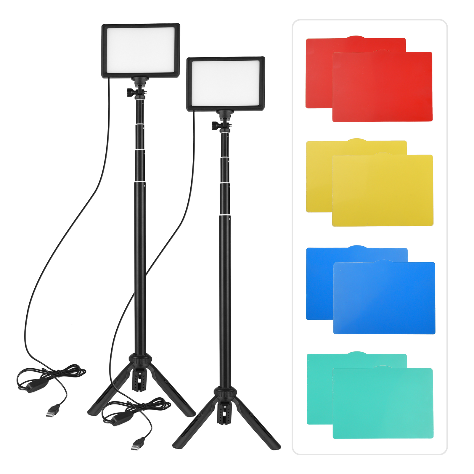 Andoer 2pcs LED Video Light Ki - огляд і ціна Photography Video Lighting Kit With Adjustable Tripod Stand