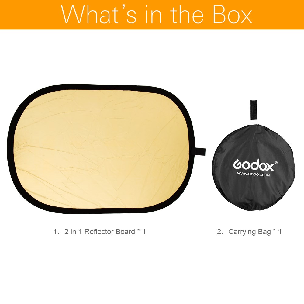 Godox 2in1  Gold and Silver Ov - огляд і ціна Reflector Disc Silver