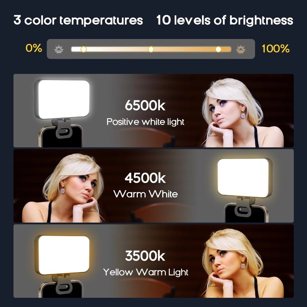 800/1000mAh LED Selfie Light 3 - огляд і ціна Photography Lighting With Flash